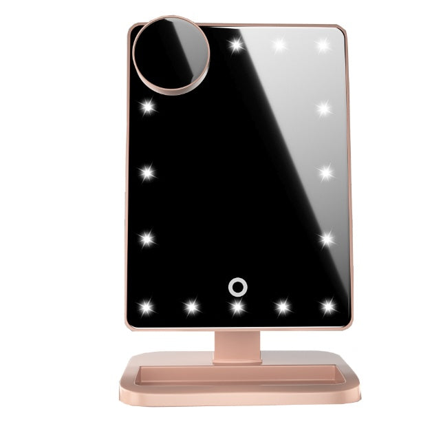 Touch Screen Makeup Mirror Led Light hair removal exfoliating tool