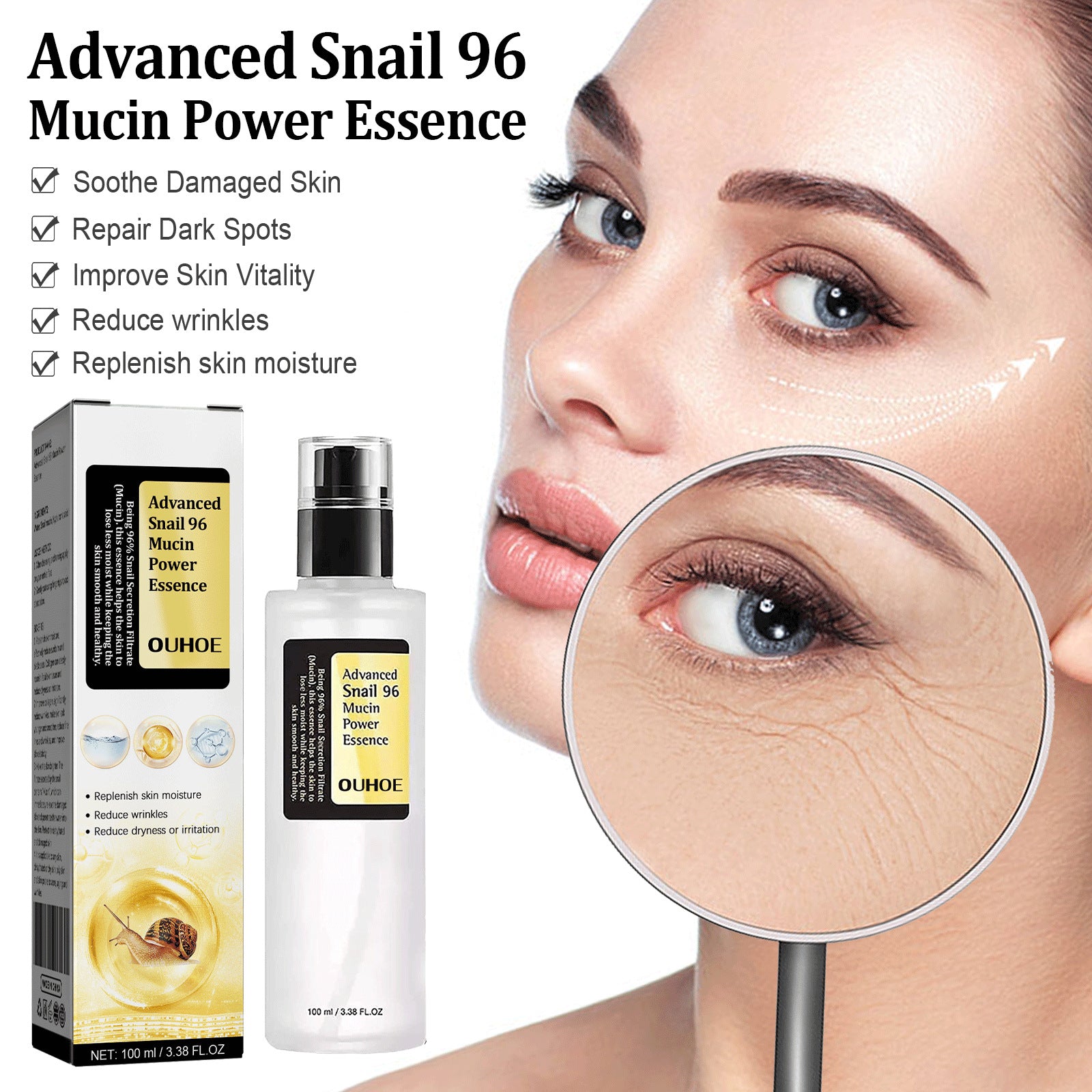 Snail Serum Collagen Facial Serum Original hair removal exfoliating tool