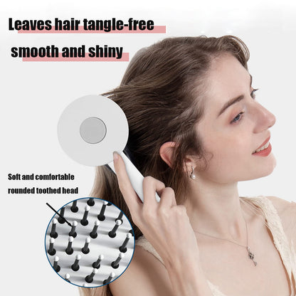 One Key Self Cleaning Hair Brush hair removal exfoliating tool