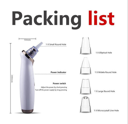 Blackhead Instrument Electric Suction Facial Washing hair removal exfoliating tool