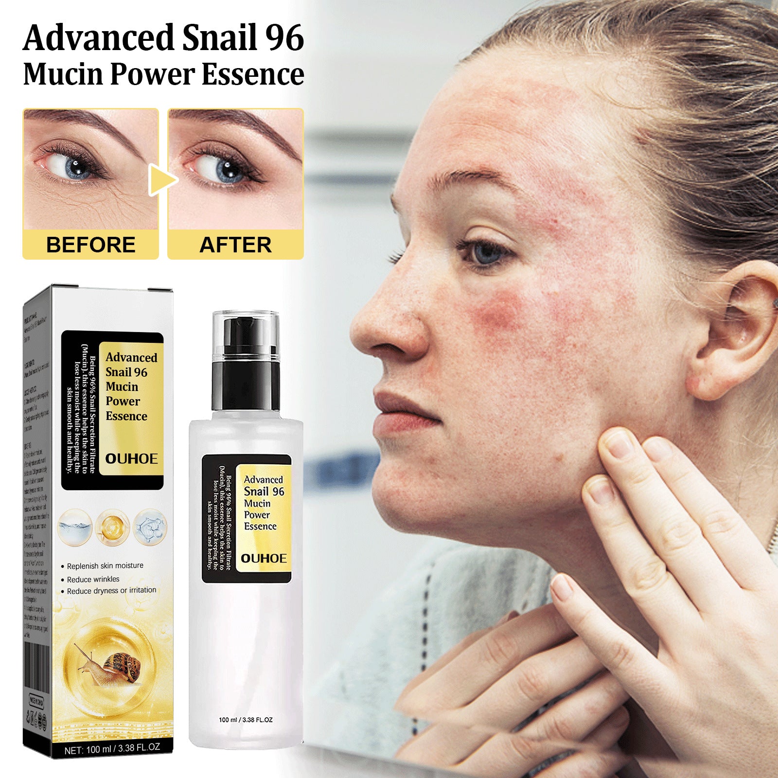 Snail Serum Collagen Facial Serum Original hair removal exfoliating tool