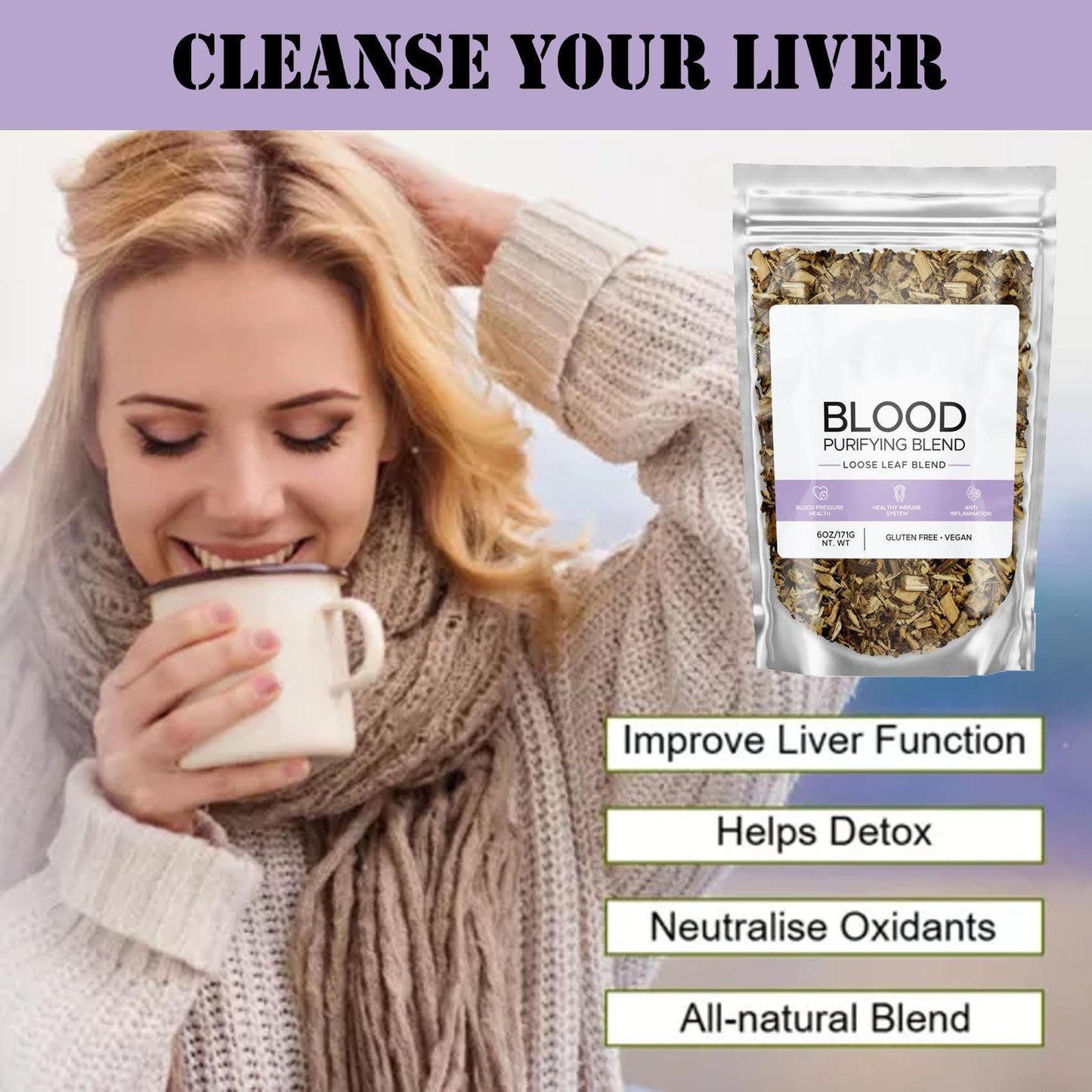 Blood Purification Mixed Tea Health Care hair removal exfoliating tool