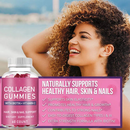 Collagen Gummies hair removal exfoliating tool