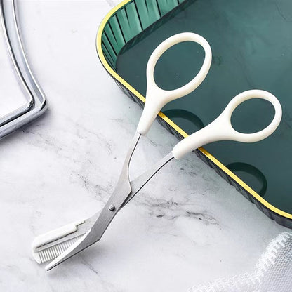 Eyebrow Trimming Knife Comb Curved Moon hair removal exfoliating tool