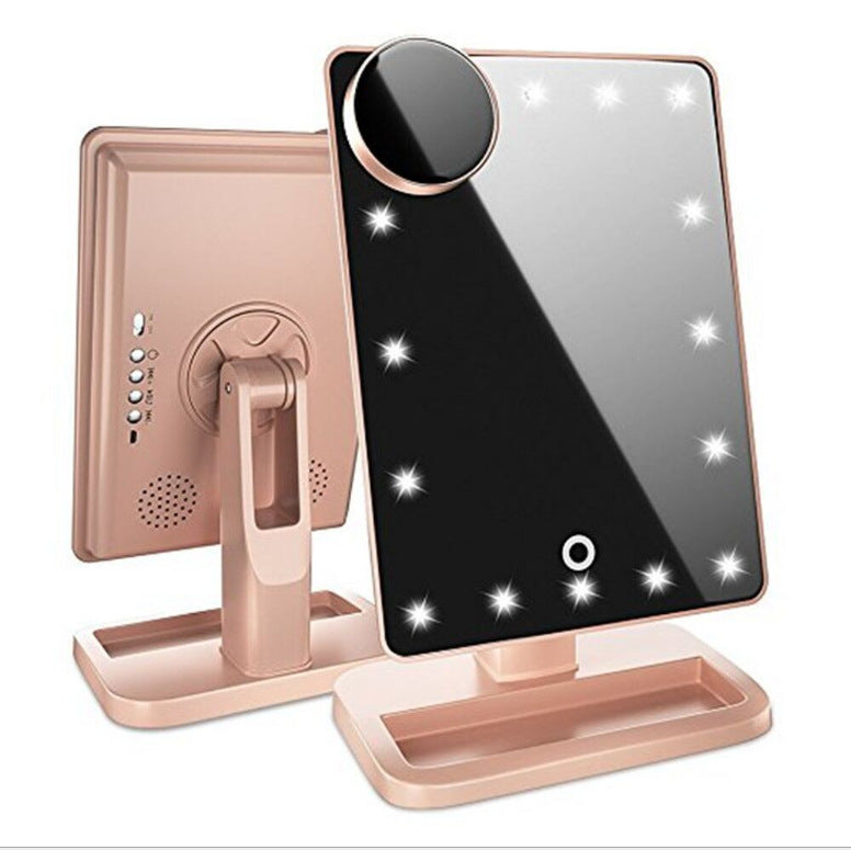 Touch Screen Makeup Mirror Led Light hair removal exfoliating tool