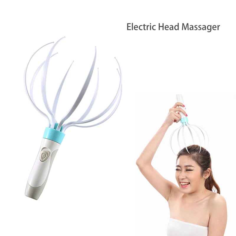Head Massager Scalp Vibration Massage Eight hair removal exfoliating tool