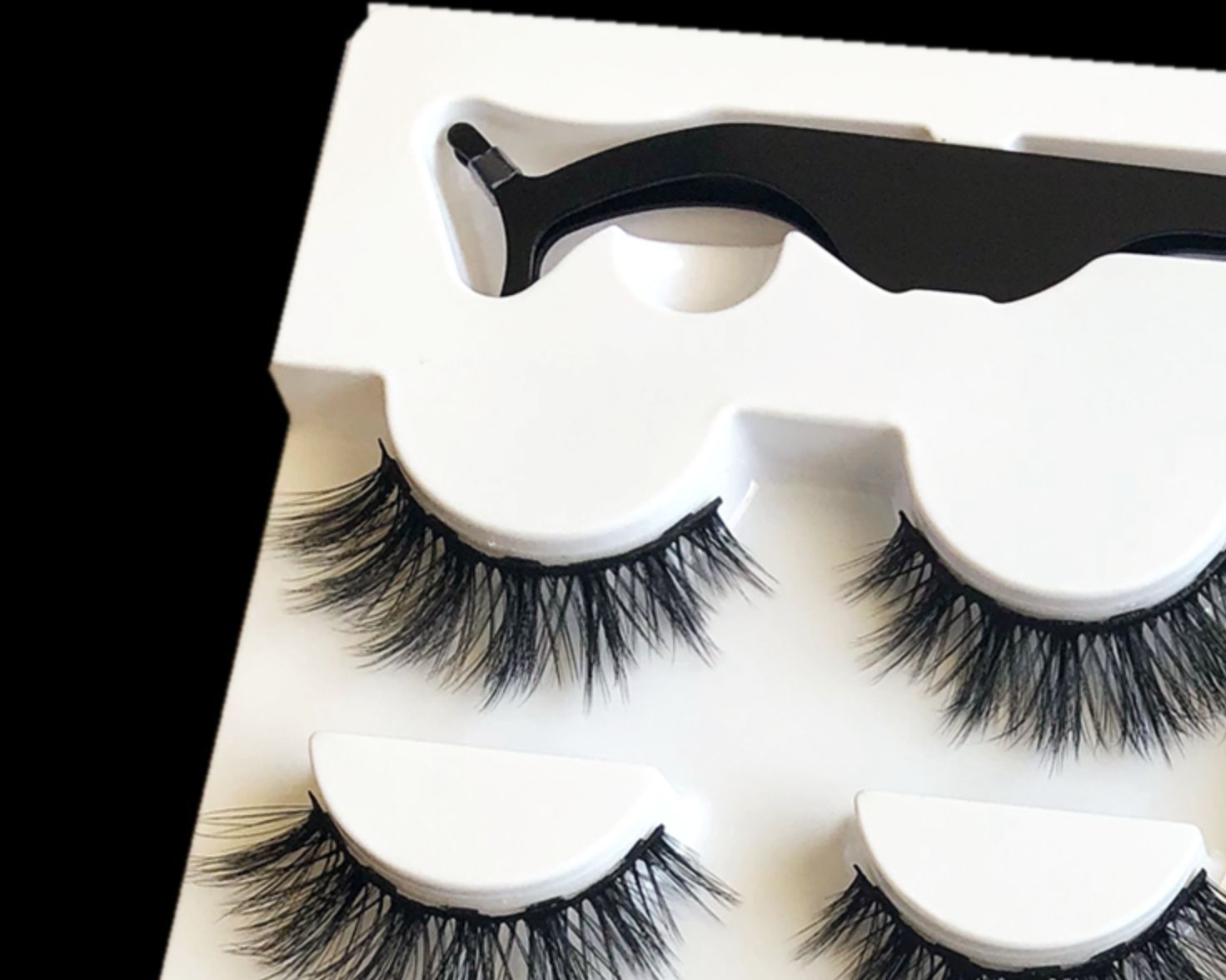 A Pair Of False Eyelashes Magnets hair removal exfoliating tool