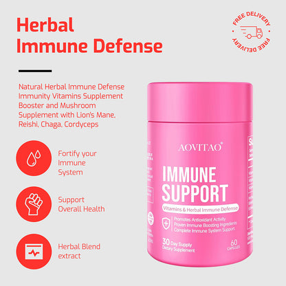Natural Herbal Immune Defense Immunity Vitamins hair removal exfoliating tool