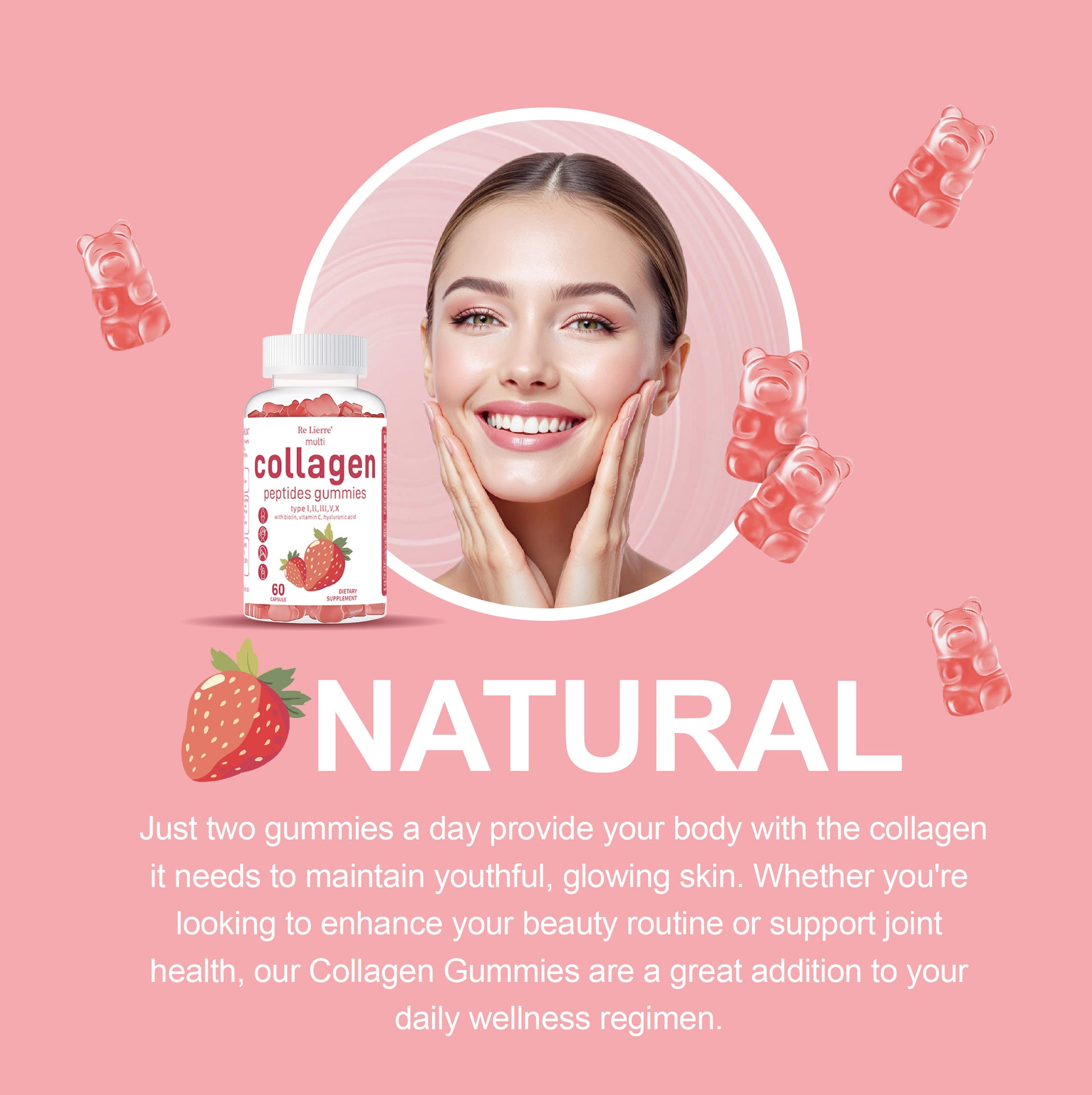 Collagen Peptide Gummies hair removal exfoliating tool
