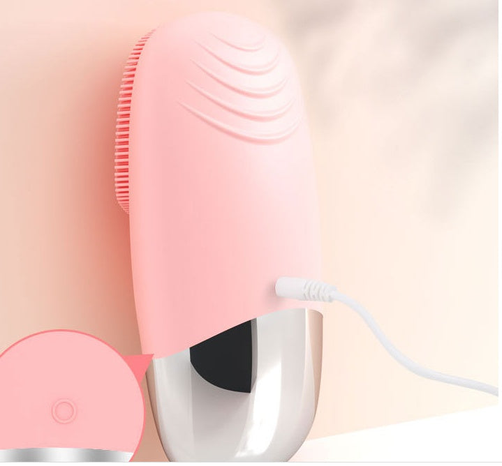 Mini Silicone Electric Face Cleansing Brush hair removal exfoliating tool