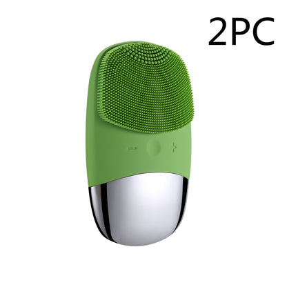 Mini Silicone Electric Face Cleansing Brush hair removal exfoliating tool